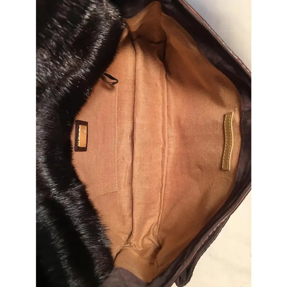 Rare Limited Edition Fendi Brown Alligator and Mink Fur Satchel Handbag - Picture 7 of 10